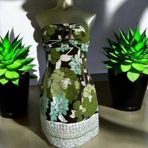 ✨HOST PICK✨🇨🇦💟💎Vintage  Cotton Strapless Dress